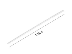 Abdeckschiene für DUOline Schienensystem, transparent, Länge 100cm