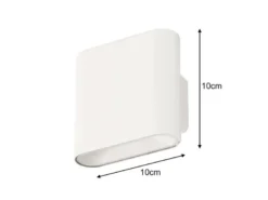 Akku Außenleuchte MAGNETIC Weiß mit Bewegungsmelder, Breite 10cm