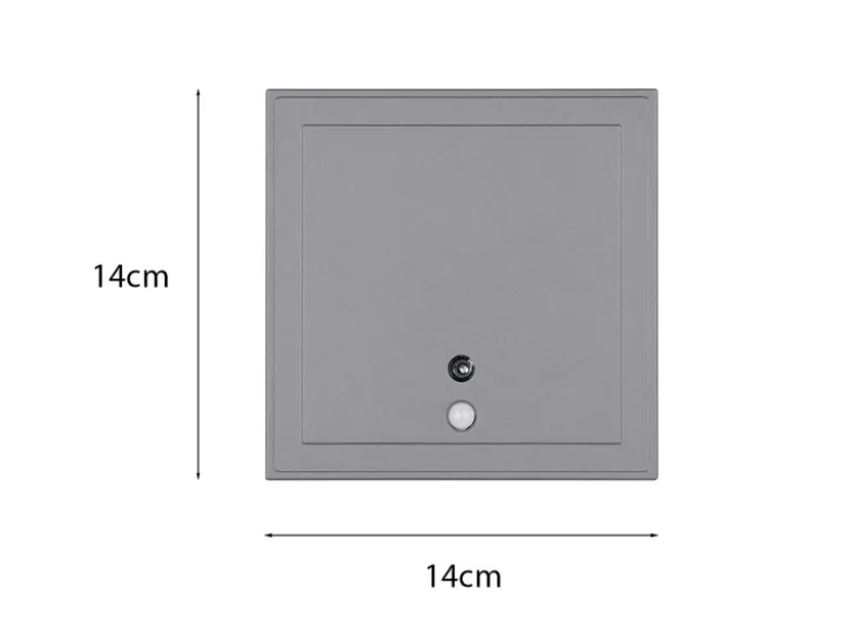 Akku Außenwandleuchte FORTALEZA mit Bewegungsmelder USB aufladbar H: 14cm