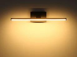 Akku Bilderlampe Messing kabellos zum Kleben, Breite 40cm