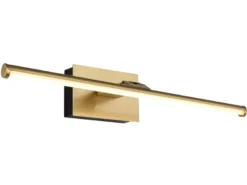 Akku Bilderlampe Messing kabellos zum Kleben, Breite 40cm