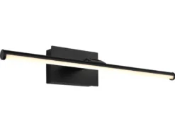 Akku Bilderleuchte JAIME I Schwarz kabellos zum Kleben, Breite 40cm