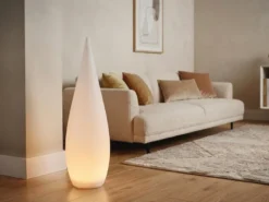 Akku Bodenlampe PALMAS per USB aufladbar für Innen & Außen, Höhe 120cm