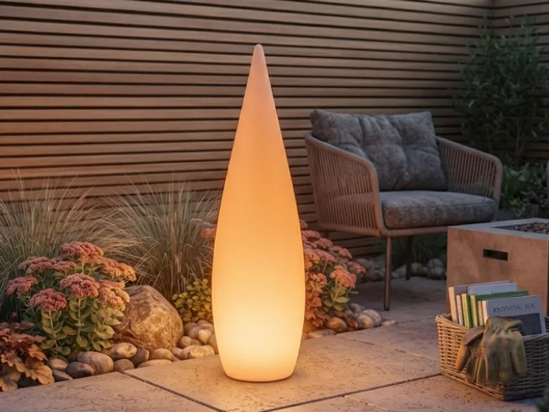 Akku Bodenlampe PALMAS per USB aufladbar für Innen & Außen, Höhe 120cm