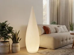 Akku Bodenlampe PALMAS per USB aufladbar für Innen & Außen, Höhe 120cm