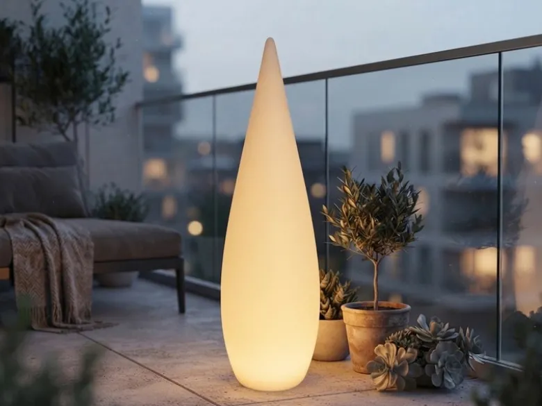 Akku Bodenlampe PALMAS per USB aufladbar für Innen & Außen, Höhe 120cm