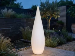 Akku Bodenlampe PALMAS per USB aufladbar für Innen & Außen, Höhe 120cm