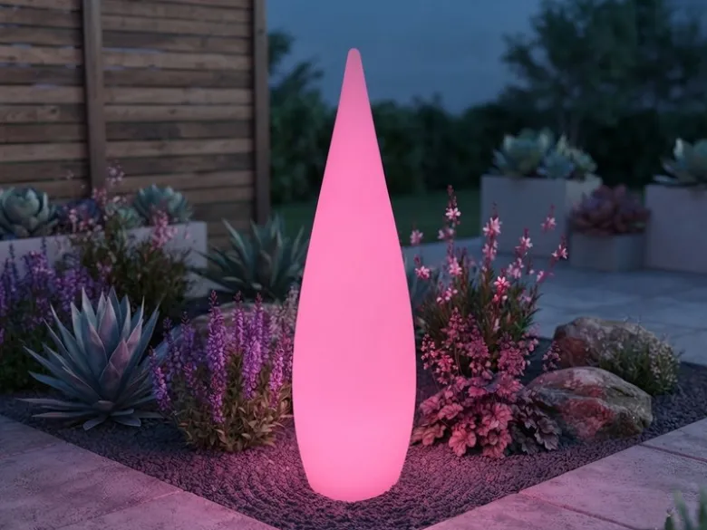 Akku Bodenlampe PALMAS per USB aufladbar für Innen & Außen, Höhe 120cm
