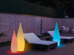 Akku Bodenlampe PALMAS per USB aufladbar für Innen & Außen, Höhe 120cm