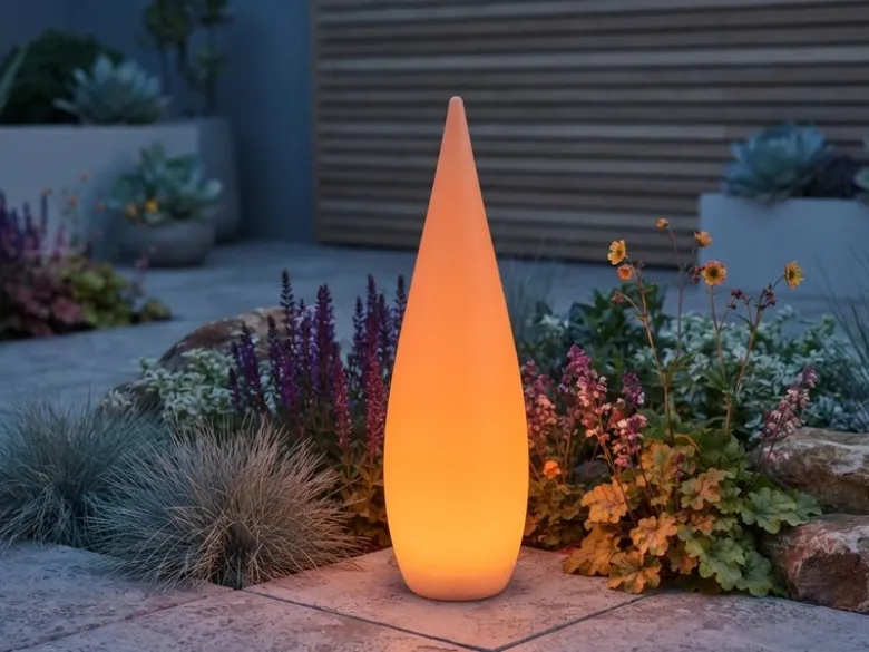 Akku Bodenlampe PALMAS per USB aufladbar für Innen & Außen, Höhe 80cm