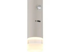 Akku Hängelampe Beige, dimmbar, abnehmbarer Leuchtenkopf Ø 3,8cm