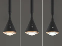 Akku Hängelampe LUCINDA dimmbar & Tageslicht, höhenverstellbar, Ø 10cm