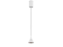 Akku Hängelampe Weiß dimmbar & Tageslicht, höhenverstellbar, Ø 10cm