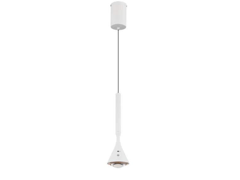 Akku Hängelampe Weiß dimmbar & Tageslicht, höhenverstellbar, Ø 10cm