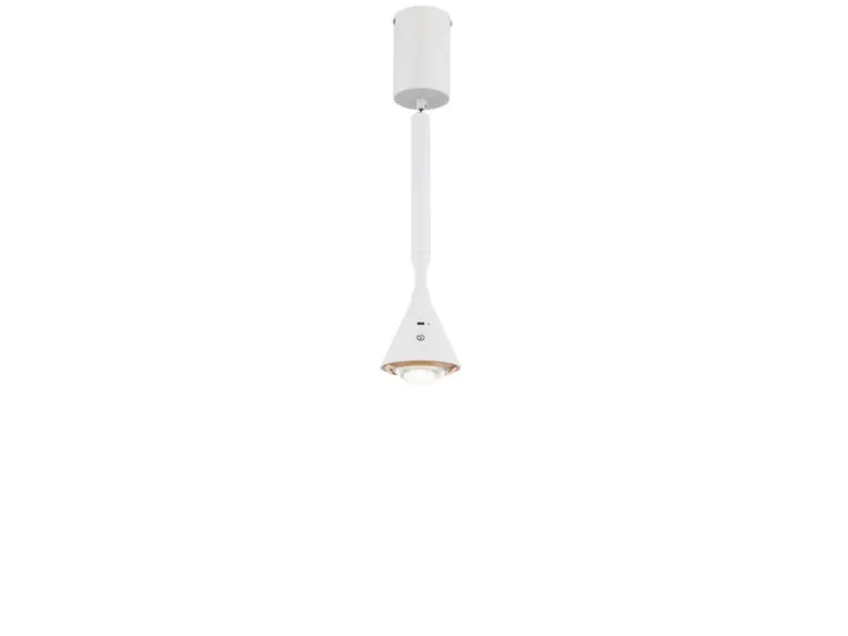 Akku Hängelampe Weiß dimmbar & Tageslicht, höhenverstellbar, Ø 10cm