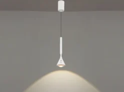 Akku Hängelampe Weiß dimmbar & Tageslicht, höhenverstellbar, Ø 10cm