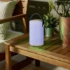 Akku LED Tischleuchte BERMUDA mit RGB & Bluetooth Lautsprecher, H: 21cm