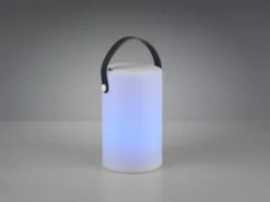 Akku LED Tischleuchte BERMUDA mit RGB & Bluetooth Lautsprecher, H: 21cm
