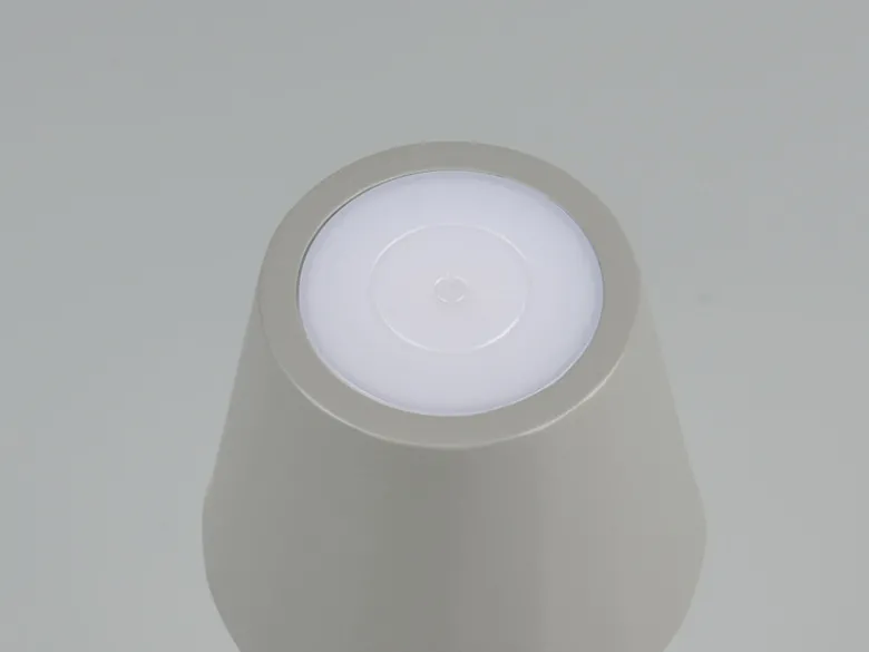 Akku LED Tischleuchte DIAZ kabellos für Innen & Außen, Grau - 21cm klein