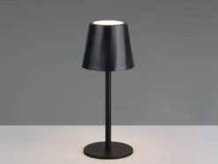 Akku LED Tischleuchte DIAZ kabellos für Innen & Außen, Schwarz - 21cm klein
