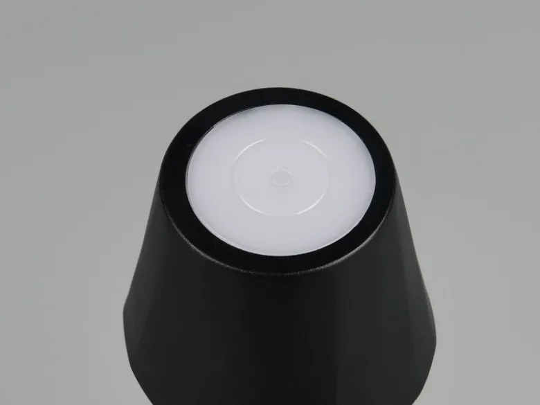 Akku LED Tischleuchte DIAZ kabellos für Innen & Außen, Schwarz - 21cm klein