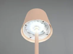 Akku LED Tischleuchte DIAZ kabellos für Innen & Außen, Beige - 21cm klein