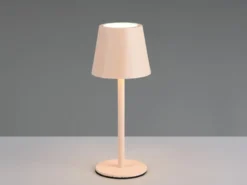 Akku LED Tischleuchte DIAZ kabellos für Innen & Außen, Beige - 21cm klein