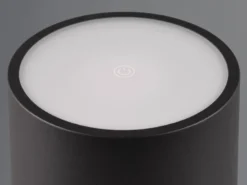 Akku LED Tischleuchte FERNANDEZ kabellos für Innen & Außen, Schwarz - H: 38cm
