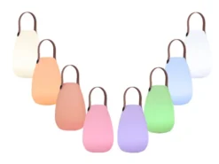 Akku LED Tischleuchte für außen & innen mit Farbwechsel, H: 21cm
