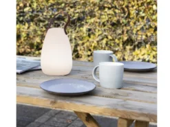 Akku LED Tischleuchte für außen & innen mit Farbwechsel, H: 21cm