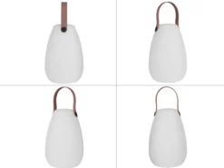 Akku LED Tischleuchte für außen & innen mit Farbwechsel, H: 21cm