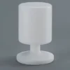 Akku LED Tischleuchte LORA per USB aufladbar, Weiß Höhe 20cm