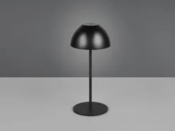 Akku LED Tischleuchte ORTIZ kabellos für Innen & Außen, Schwarz - 20cm klein