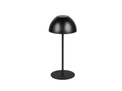 Akku LED Tischleuchte ORTIZ kabellos für Innen & Außen, Schwarz - 20cm klein