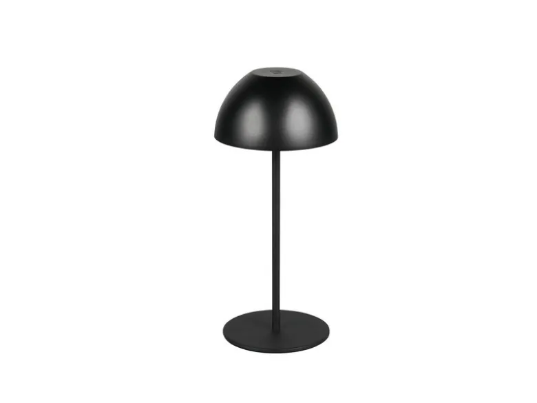 Akku LED Tischleuchte ORTIZ kabellos für Innen & Außen, Schwarz - 20cm klein