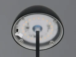 Akku LED Tischleuchte ORTIZ kabellos für Innen & Außen, Schwarz - 20cm klein