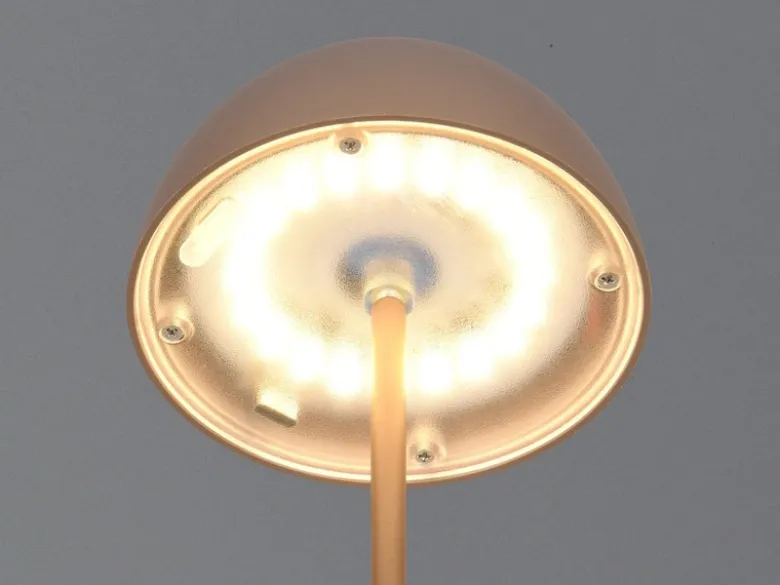 Akku LED Tischleuchte ORTIZ kabellos für Innen & Außen, Coffee - 20cm klein