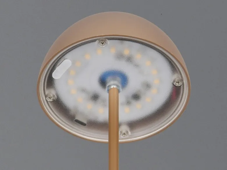 Akku LED Tischleuchte ORTIZ kabellos für Innen & Außen, Coffee - 20cm klein