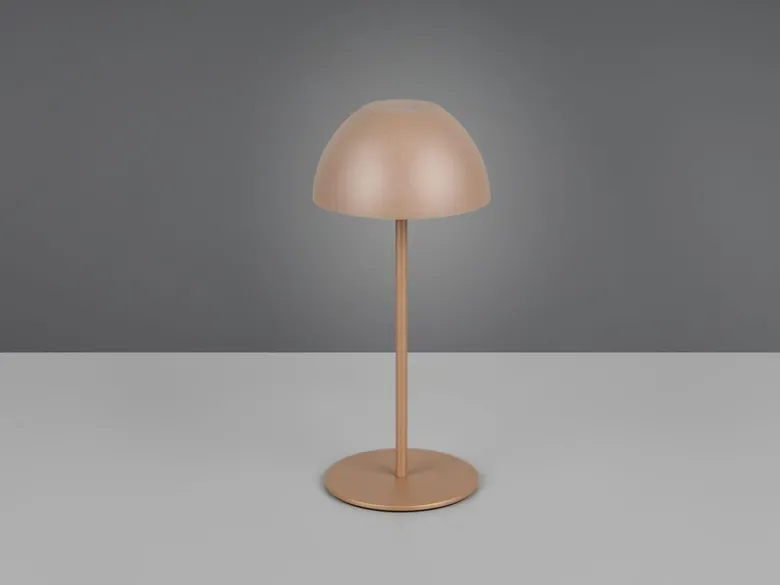 Akku LED Tischleuchte ORTIZ kabellos für Innen & Außen, Coffee - 20cm klein