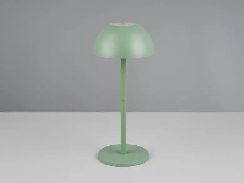 Akku LED Tischleuchte RICARDO kabellos für Innen & Außen, Grün - 30cm klein
