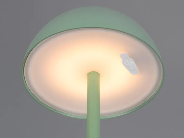 Akku LED Tischleuchte RICARDO kabellos für Innen & Außen, Grün - 30cm klein