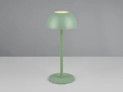 Akku LED Tischleuchte RICARDO kabellos für Innen & Außen, Grün - 30cm klein