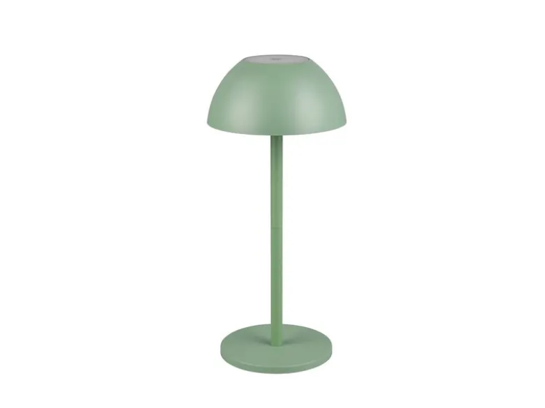 Akku LED Tischleuchte RICARDO kabellos für Innen & Außen, Grün - 30cm klein