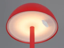 Akku LED Tischleuchte RICARDO kabellos für Innen & Außen, Rot - 30cm klein