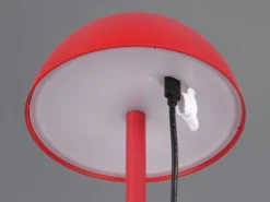 Akku LED Tischleuchte RICARDO kabellos für Innen & Außen, Rot - 30cm klein