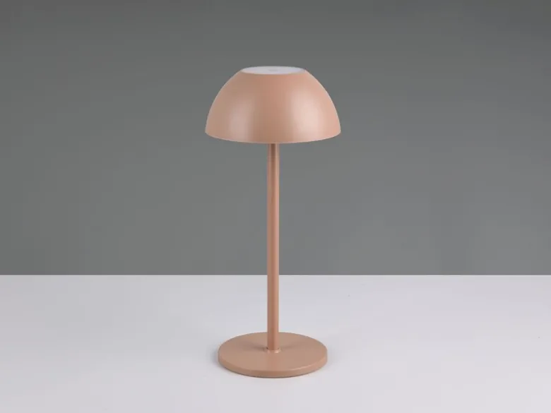 Akku LED Tischleuchte RICARDO kabellos für Innen & Außen, Coffee - 30cm klein