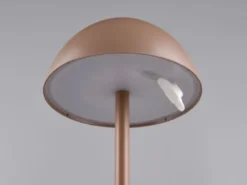 Akku LED Tischleuchte RICARDO kabellos für Innen & Außen, Coffee - 30cm klein