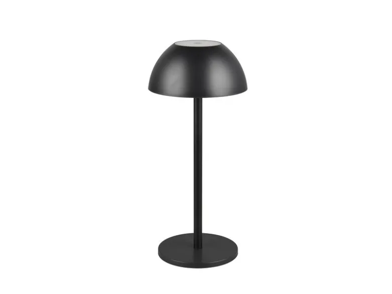 Akku LED Tischleuchte RICARDO kabellos für Innen & Außen, Schwarz - 30cm klein