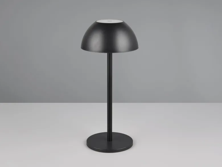 Akku LED Tischleuchte RICARDO kabellos für Innen & Außen, Schwarz - 30cm klein