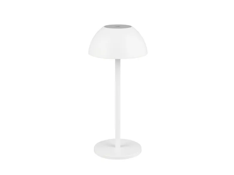 Akku LED Tischleuchte RICARDO kabellos für Innen & Außen, Weiß - 30cm klein